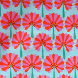KAFFE FASSETT PALM FAN AQUA 1/2 yard  GP114 original  issue  2 available Flowering Plants