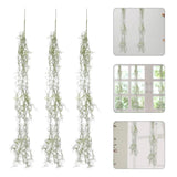 6 Pcs Artificial Vine Decoration Decorative Fake Moss Hanging Green Green Plant