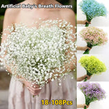 Babys Breath Artificial Flowers Gypsophila Faux Flowers for Wedding Party Decor Roses