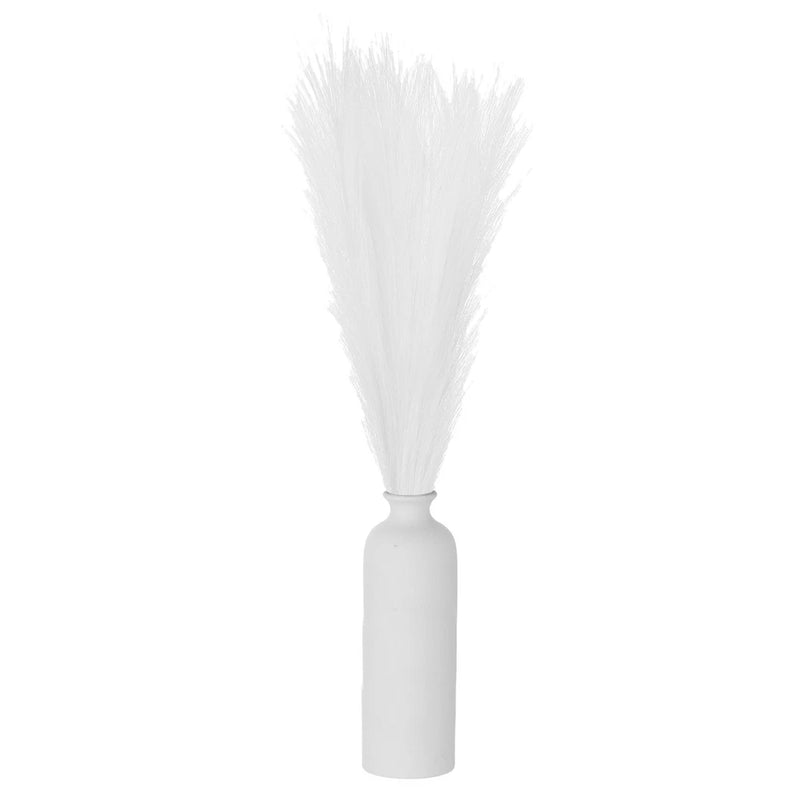 30PCS Faux Pampas Grass Decor, 24"/61cm Artificial Fluffy Grass Stems, White Pampas Grass