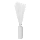 30PCS Faux Pampas Grass Decor, 24"/61cm Artificial Fluffy Grass Stems, White Pampas Grass