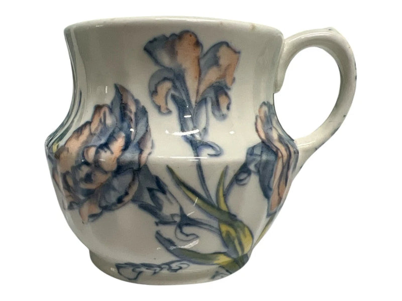 Rare Cauldon England Pink And Blue Iris Carnation Floral Cup Carnation