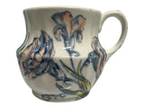 Rare Cauldon England Pink And Blue Iris Carnation Floral Cup Carnation