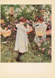 1939 Vintage Print Carnation Lily Lily Rose John Singer Sargent Fine Art Plate Carnation