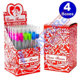 Love Roses Glass Tubes 144pcs = 4 Boxes Wholesale Price FREE SHIPPING Roses