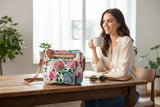 Carryland Womens Crossbody Bag Flower Adjustable Strap Purse Hydrangea Floral Hydrangea