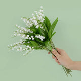 6pcs Artificial Bellflower Lily Flower Plant - Home And Wedding Bridal Ornament Lily