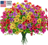 12 Bundles Artificial Flowers for Outdoors Fake Flowers Plants Spring Summer Dec Daisies