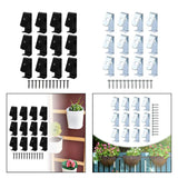 12 Pieces Flower Pot Clips Metal Plant Stand Planter Hanger Hooks Garden Garden Plants