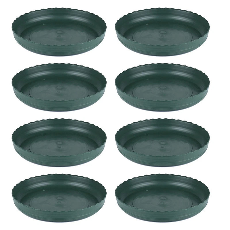8 Pcs Plant Saucer Trays Plastic Pot Saucers Home Garden Office Desk Garden Plants
