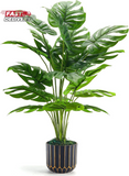 Der Rosefake Plants Tall Artificial Monstera Faux Plants Indoor Outdoor Tree for Green Plant