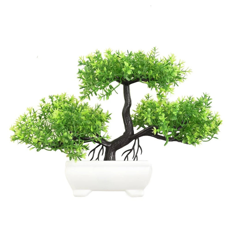 Artificial Plant Bonsai Potted Simulation Pine Tree Office Room Table Decoration Green Plant