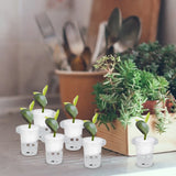 100 Pcs Garden Germination Cups Mesh Planter Nursery Pots Root Planting Basket Garden Plants
