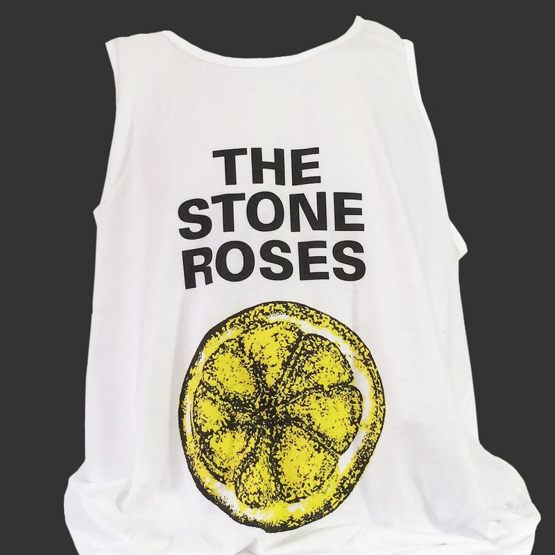 The Stone Roses Britpop Indie Rock T-SHIRT vest top unisex white S-2XL Roses
