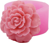 3D Carnation Candle Mold Flower Silicone Mold for Soap, Fondant, Cake Decorating Carnation