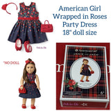 American Girl Janie and Jack Wrapped Roses Party Dress Outfit for 18" Doll NEW Roses