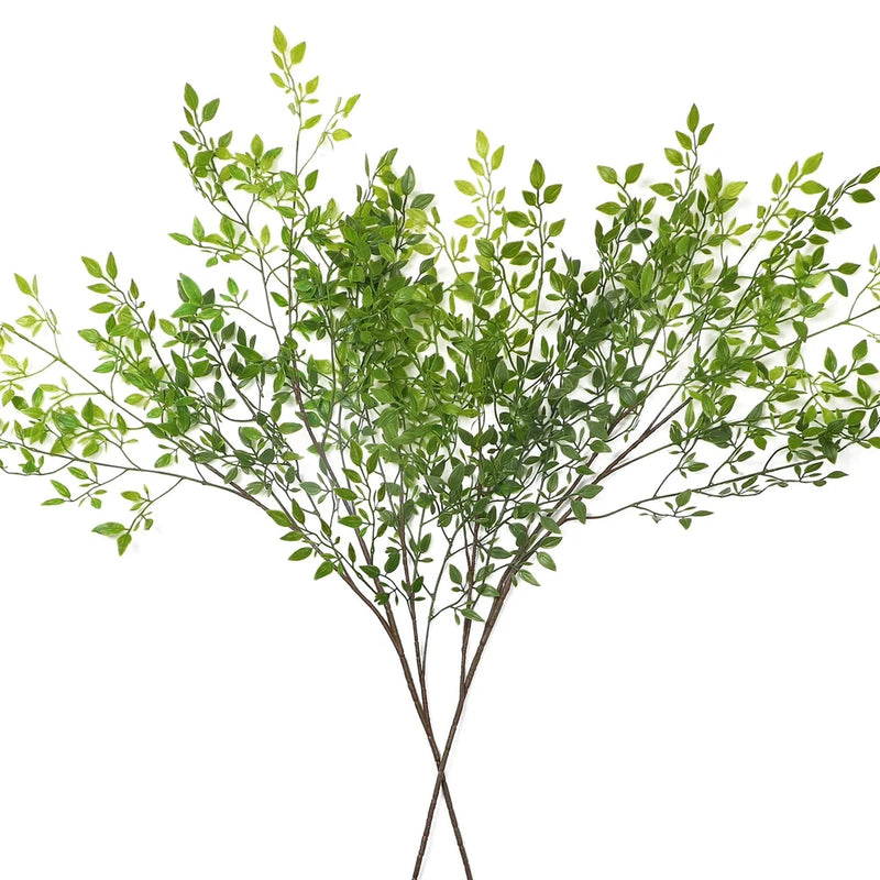 Artificial Plants 2PCS 43.3 Inch Artificial Greenery for Vase, Artificial Gre... Green Plant