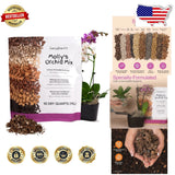 Molly's Potting Mix Orchids: Organic Mineral Blend, Fast Draining, 10 Quarts Orchids