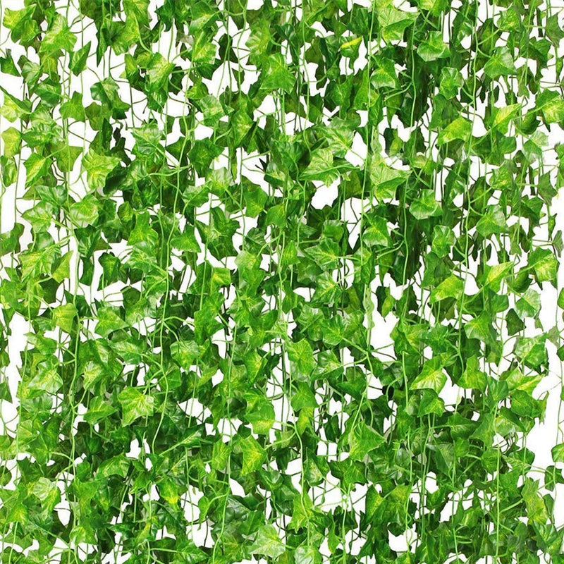 48 Pcs 336Ft Artificial Ivy Fake Vines,Ivy Garland Greenery Garland Fake Hang... Green Plant