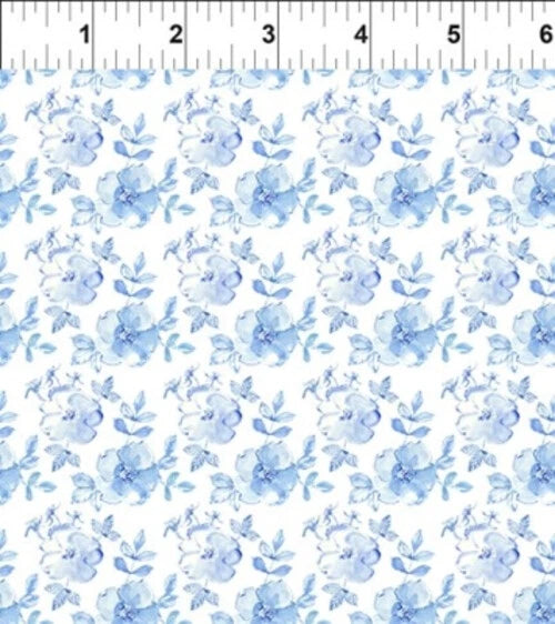 In The Beginning The Leah Collection 10TLC1 Flower Toss  Cotton Fabric BTY Flowering Plants