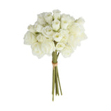 Elegant Design Artificial Rose Bouquet Multi-use Floral Decor Timeless Design Green Plant