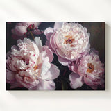 Intimate Peony Close-Up Canvas Soft Romantic Floral Still Life Some Flowers Wall Peony