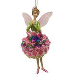 December Diamonds Hydrangea Flower Fairy Ornament 79-79403 Christmas Garden Hydrangea