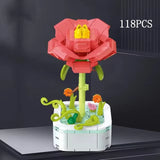 Wizardi Peony Ranunculaceae Building Brick Potted Flower F07M9-8(103)-A5 Peony