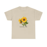 Sunflower Illustration Tee | "Wonderful Days" floral graphic Sunflower