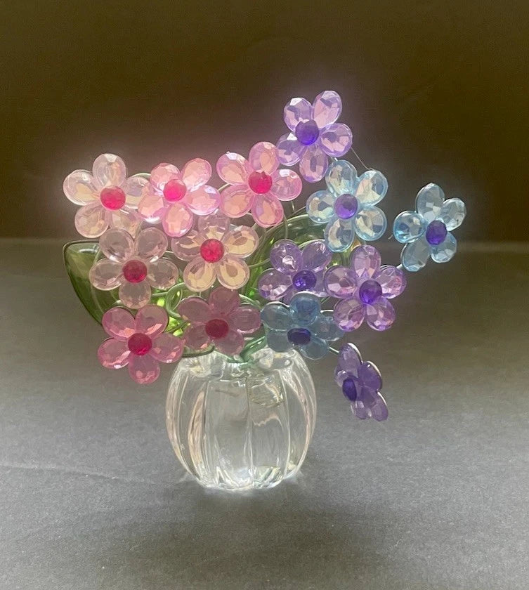 Ganz Crystal Expressions Acrylic 4Ó Flower Hydrangea Posy Pot/Place Card Holder Hydrangea