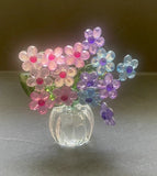 Ganz Crystal Expressions Acrylic 4Ó Flower Hydrangea Posy Pot/Place Card Holder Hydrangea