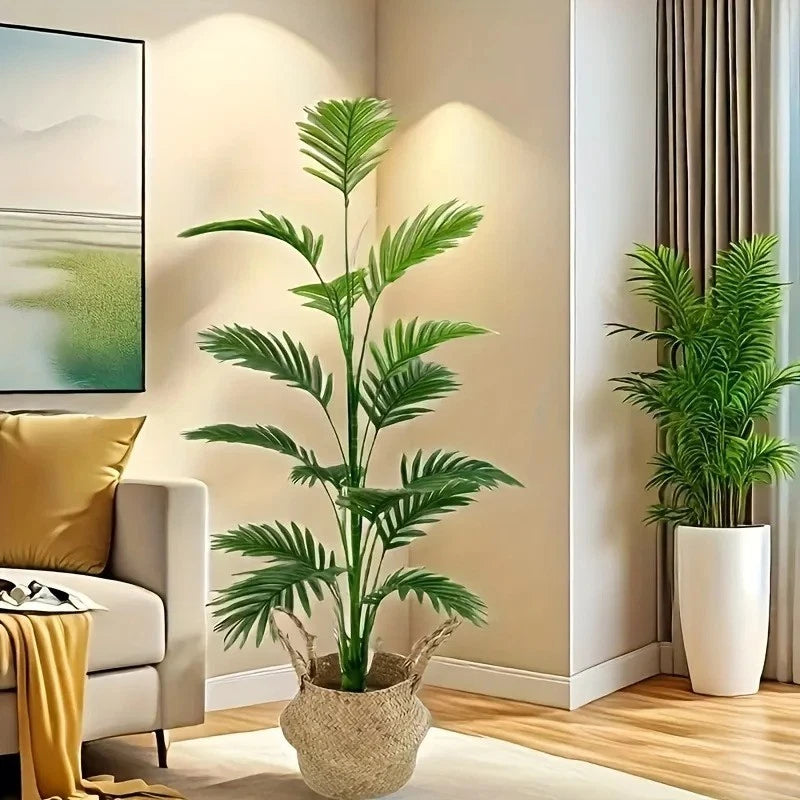 Artificial Palm Tree - Tall Fake Tropical Plant for Home Office Indoor Outdoor Green Plant