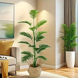 Artificial Palm Tree - Tall Fake Tropical Plant for Home Office Indoor Outdoor Green Plant