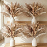 450PCS Natural Dried Pampas Decor - Dried Flower Filler for Centerpieces, Boh... Dried Flower