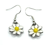 Brighton Sunny Days Small Daisy Flower Garden Silver Custom Earrings Daisies
