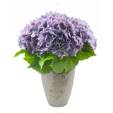 4PCS Artificial Hydrangea Flowers, Real Touch Faux Latex Hydrangeas, Lifelike... Hydrangea