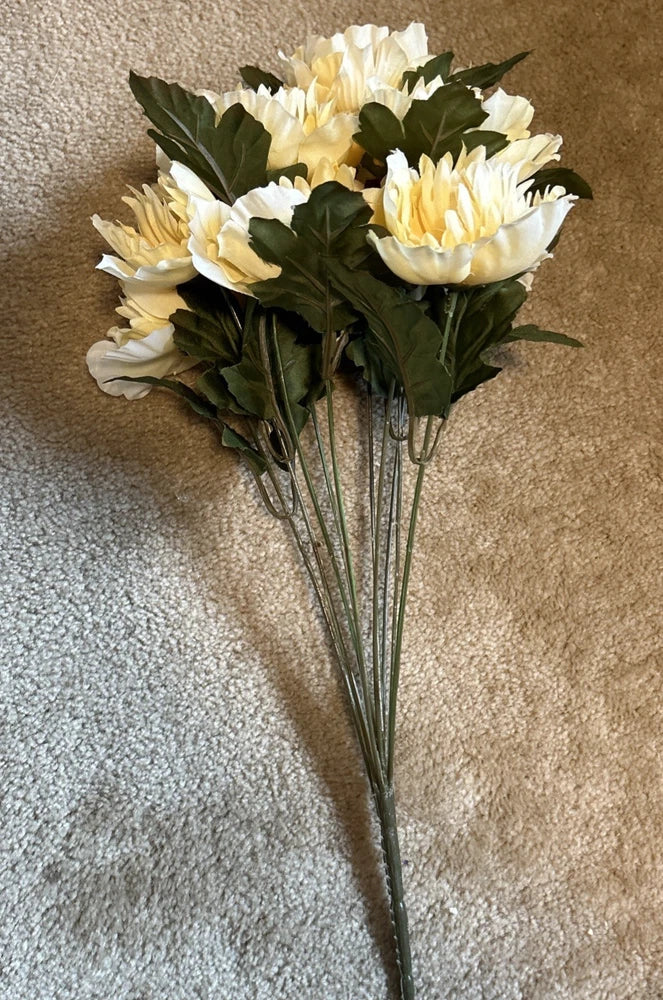 One Bunch of Cream Peony Fake Flowers (10 flowers) Floral Pick from Michael's Peony