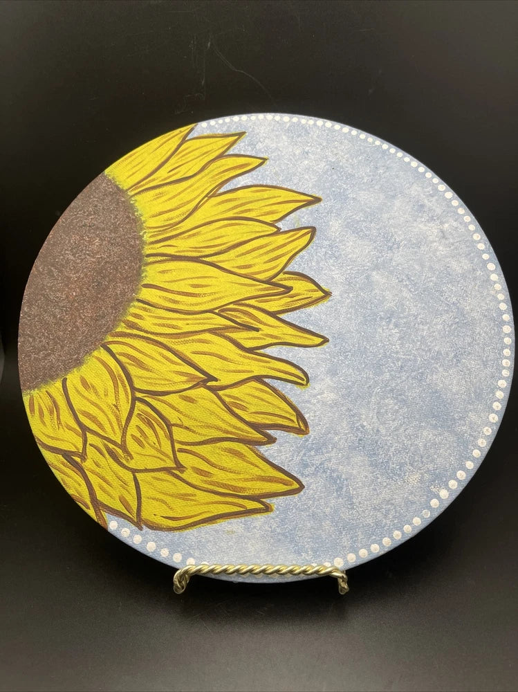 Hand Painted Sunflower On Canvas 10Ó Sunflower