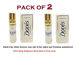 Dove Soap Fragrance unisex perfume body oil roll on attar 0.27 OZ pack of 2 Bouquet