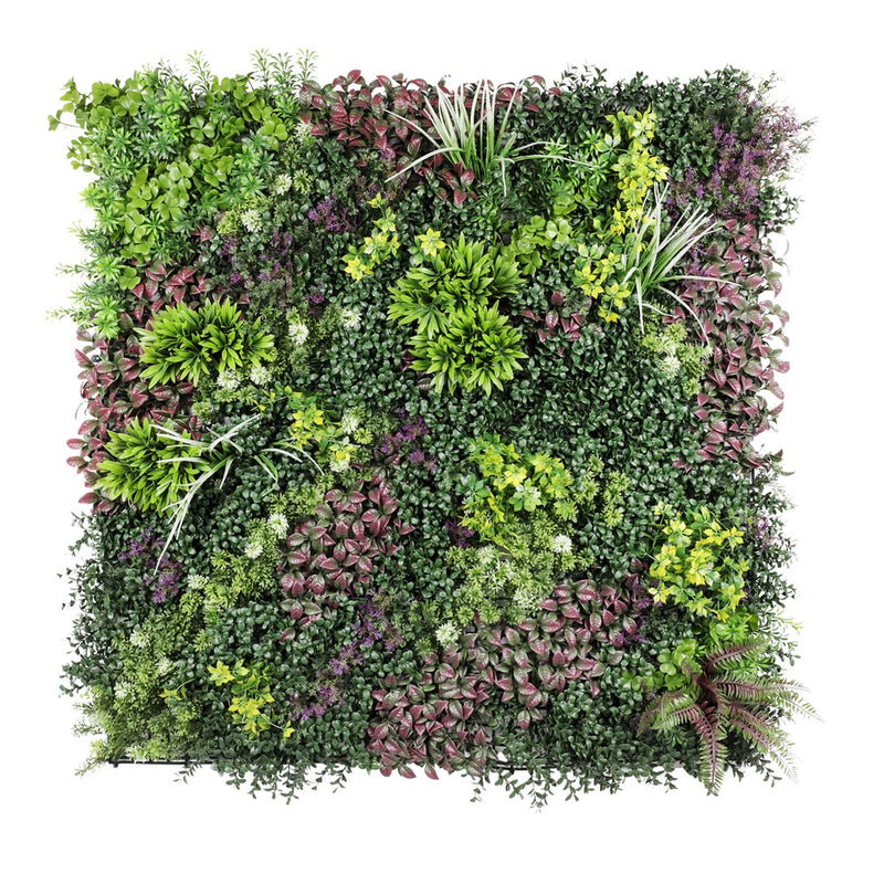 40" Artificial Grass Mats 3D Mixed Plant Wall Ledge Decor For Home Festival #11 Green Plant