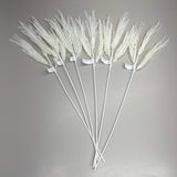 ASHLAND (6 PACK) White Pampas Grass w/ Stem Made From Plastic & Iron Wire 716083 Pampas Grass