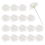 30Pcs Hydrangea Artificial Flowers Fake Hydrangea Flowers with Stems White Hydrangea