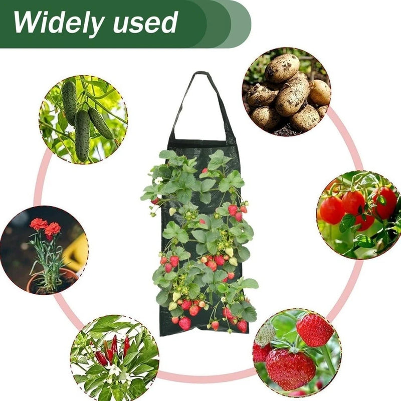 2Pack Hanging Plant Bags for Strawberries Tomatoes and Small Vegetable Gardens Garden Plants