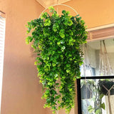 1/2PCS Artificial Hanging Plants Faux Eucalyptus Leaf Greenery Vine Outdoor Green Plant