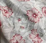 100% Linen Fabric Gorgeous Quality Floral Print By the Yard Flowering Plants