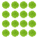 16 Pcs Ribbon Peony, 2 Inch Peony Artificial Fabric Flowers, Light Green Peony