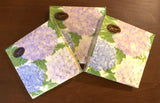 Caspari Hydrangea Garden Lavender Cocktail Napkins 3 Pks of 20 5"x5" Hydrangea