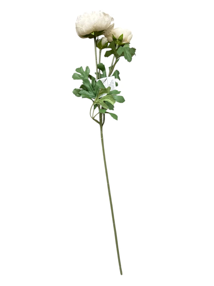New IKEA SMYCKA Artificial Flower Ranunculus/White 52 cm (20 _ ") 006.080.03 Ranunculus