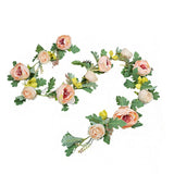 Realistic 200cm Peony Garland Artificial Flowers for Home and Wedding Use Peony
