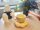 Yellow Sunflower Ceramic Coffee Cup & Saucer Set Cloud Mug Tea Latte  Gift Sunflower